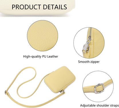 Small Crossbody Cell Phone Purse for Women Lightweight Shoulder Wallet Bag with Card Slots - Colors B