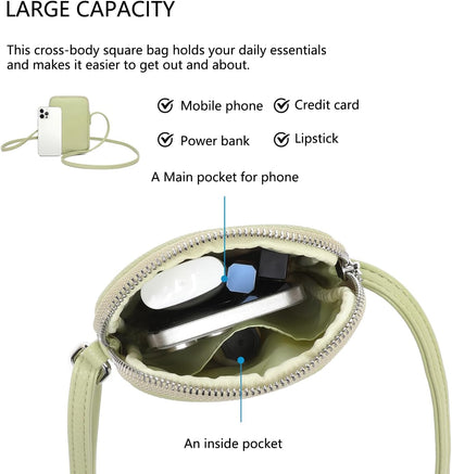 Small Crossbody Cell Phone Purse for Women Lightweight Shoulder Wallet Bag with Card Slots - Colors B