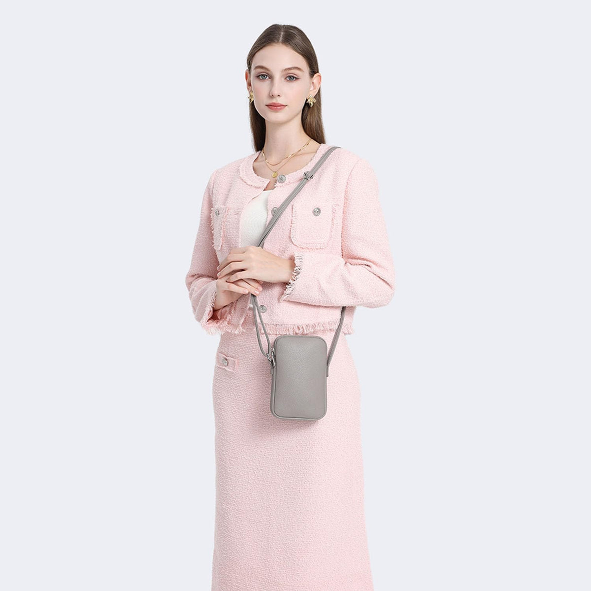 Small Crossbody Cell Phone Purse for Women Lightweight Shoulder Wallet Bag with Card Slots - Colors B