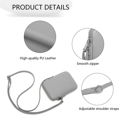 Small Crossbody Cell Phone Purse for Women Lightweight Shoulder Wallet Bag with Card Slots - Colors B
