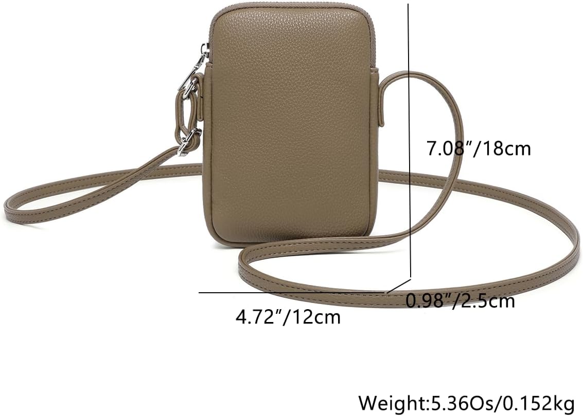 Small Crossbody Cell Phone Purse for Women Lightweight Shoulder Wallet Bag with Card Slots - Colors B