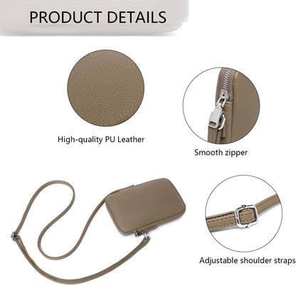 Small Crossbody Cell Phone Purse for Women Lightweight Shoulder Wallet Bag with Card Slots - Colors B
