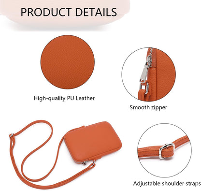 Small Crossbody Cell Phone Purse for Women Lightweight Shoulder Wallet Bag with Card Slots - Colors B