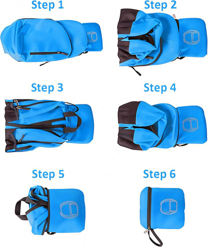 Outdoor Lightweight Foldable Water Resistant Backpack for Travel Hiking Riding