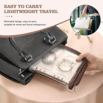 Jewelry Organizer Case Travel Jewelry Storage Book Clear Jewelry Earring Organizer Transparent Jewelry Organizers and Storage