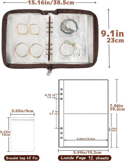 Jewelry Organizer Case Travel Jewelry Storage Book Clear Jewelry Earring Organizer Transparent Jewelry Organizers and Storage