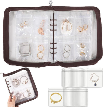 Jewelry Organizer Case Travel Jewelry Storage Book Clear Jewelry Earring Organizer Transparent Jewelry Organizers and Storage