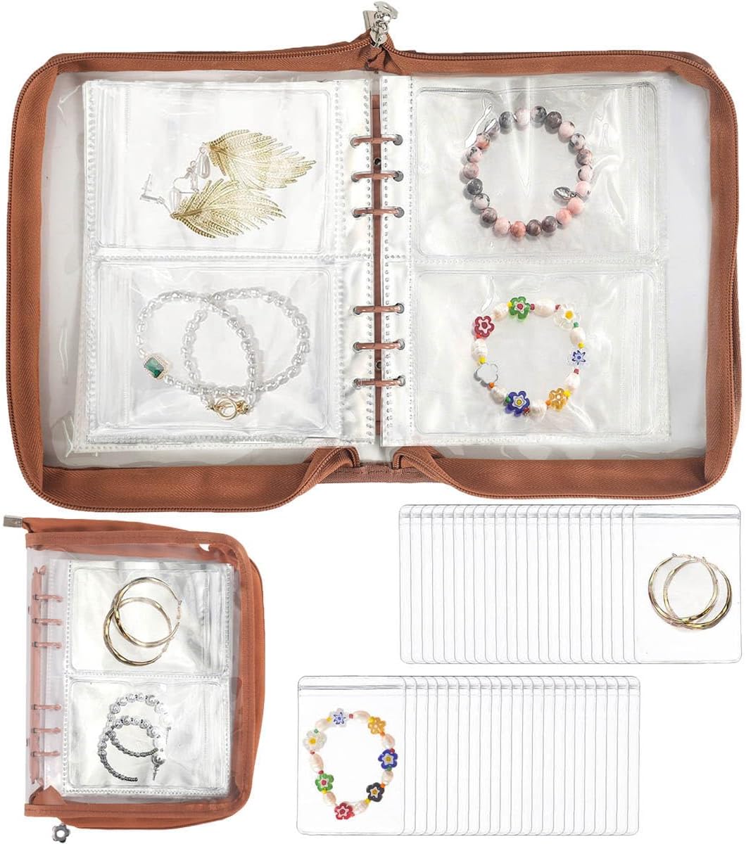 Jewelry Organizer Case Travel Jewelry Storage Book Clear Jewelry Earring Organizer Transparent Jewelry Organizers and Storage