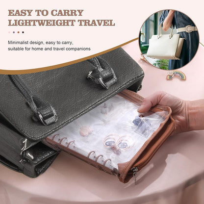 Jewelry Organizer Case Travel Jewelry Storage Book Clear Jewelry Earring Organizer Transparent Jewelry Organizers and Storage