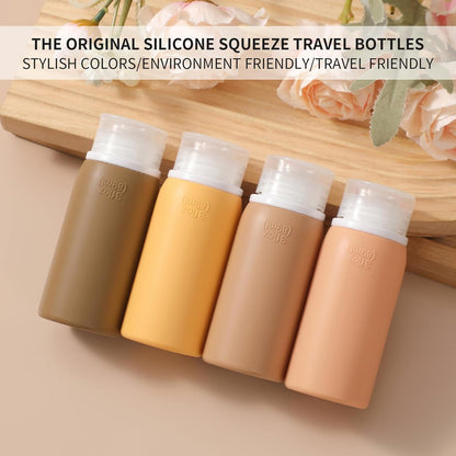 21 Pack Leak Proof Silicone Travel Bottles Set, TSA Approved Containers for Toiletries, Travel Size Accessories and Shampoo Conditioner Bottles with Toiletry Bag (BPA Free)