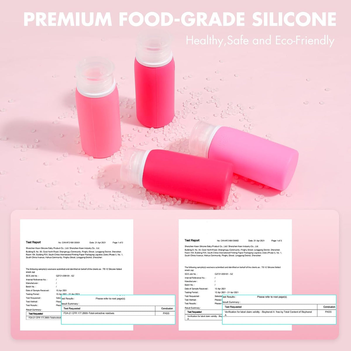 21 Pack Leak Proof Silicone Travel Bottles Set, TSA Approved Containers for Toiletries, Travel Size Accessories and Shampoo Conditioner Bottles with Toiletry Bag (BPA Free)