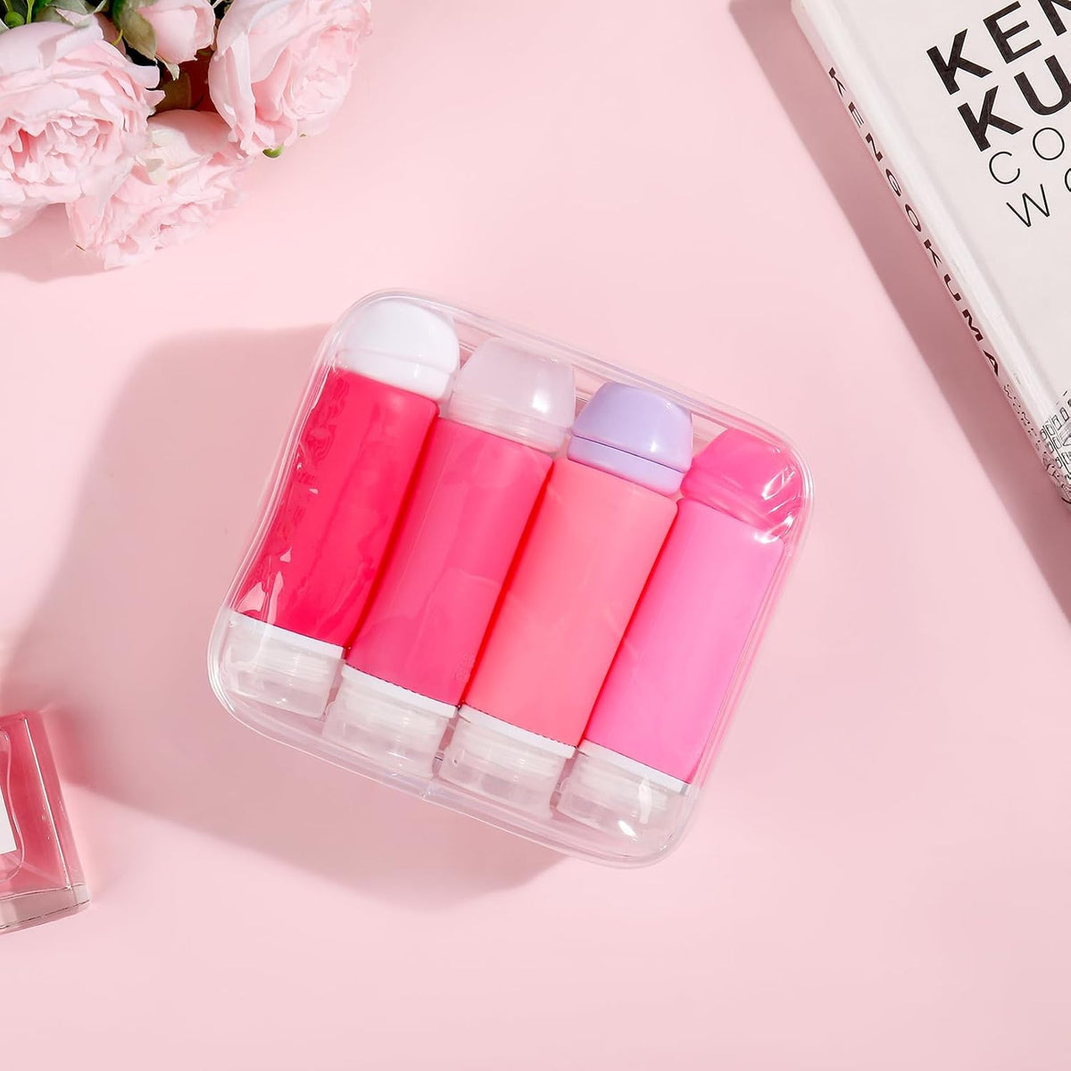 21 Pack Leak Proof Silicone Travel Bottles Set, TSA Approved Containers for Toiletries, Travel Size Accessories and Shampoo Conditioner Bottles with Toiletry Bag (BPA Free)