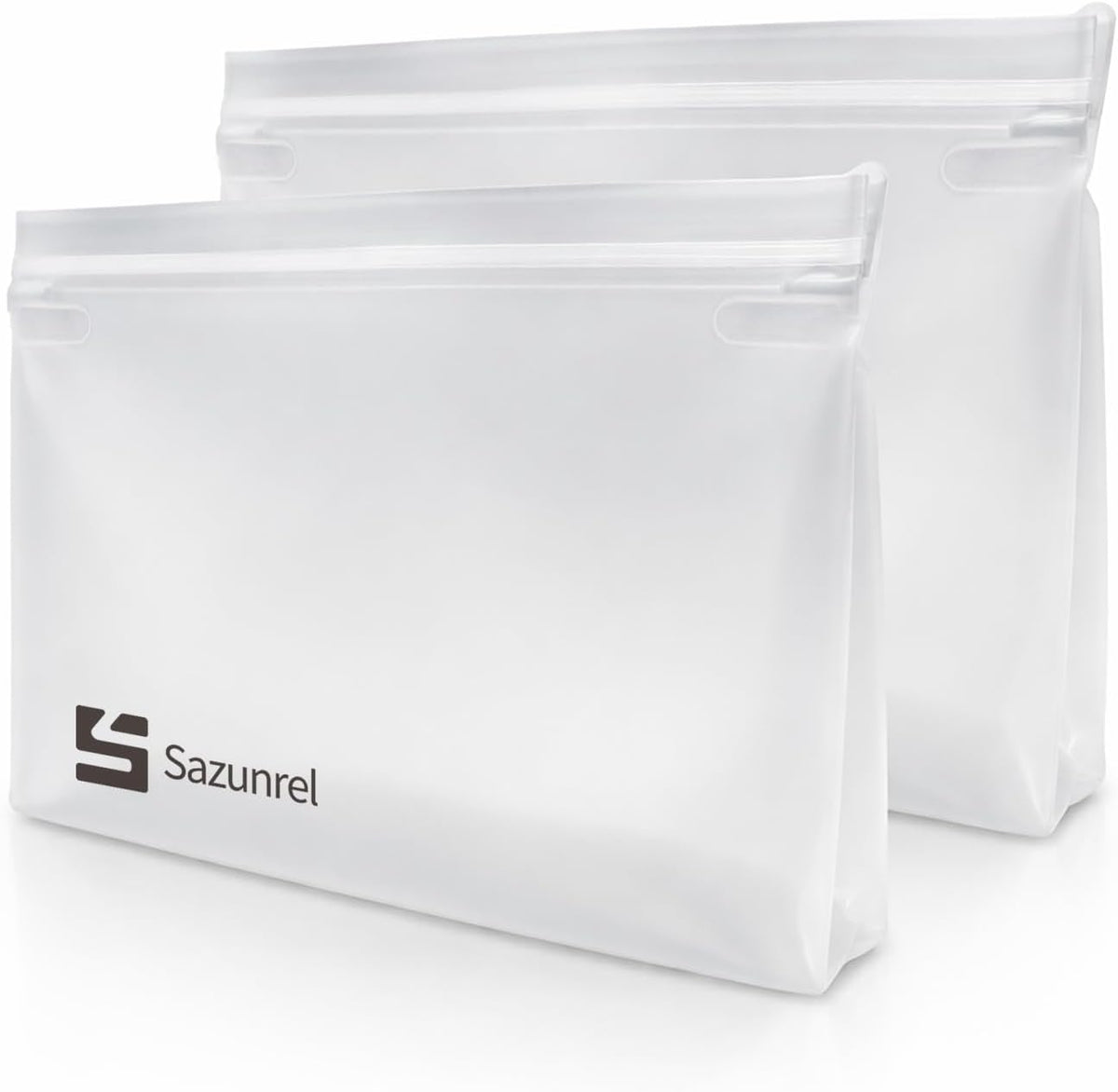 2 Pack Clear Leakproof Toiletry Bags, EVA Material TSA Compliant Seal Bags, BPA Free, Travel Plastic Bags, Waterproof Travel Toiletry Bags for Women Men (2 Large)