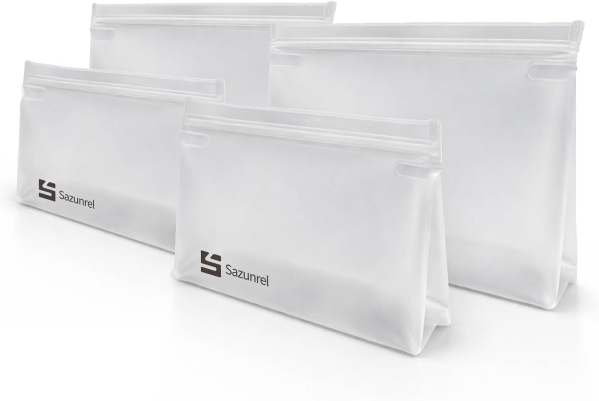 2 Pack Clear Leakproof Toiletry Bags, EVA Material TSA Compliant Seal Bags, BPA Free, Travel Plastic Bags, Waterproof Travel Toiletry Bags for Women Men (2 Large)