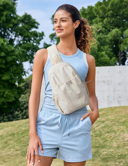 Sling Bag for Women, Casual Crossbody Handbag Fashionable Shoulder Backpack Lightweight Chest Bag