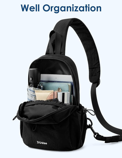 Sling Bag for Women, Casual Crossbody Handbag Fashionable Shoulder Backpack Lightweight Chest Bag