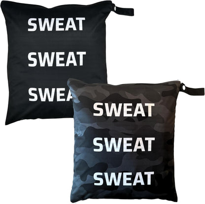Wet Bags for Gym Clothes - 12.6"x14.6" Waterproof, Machine Washable Sweat Bags for Wet, Sweaty & Dirty Workout Gear - Smell Proof, Dry Bags for Sports, Travel, Yoga, Swimsuits & Towels - Organizer