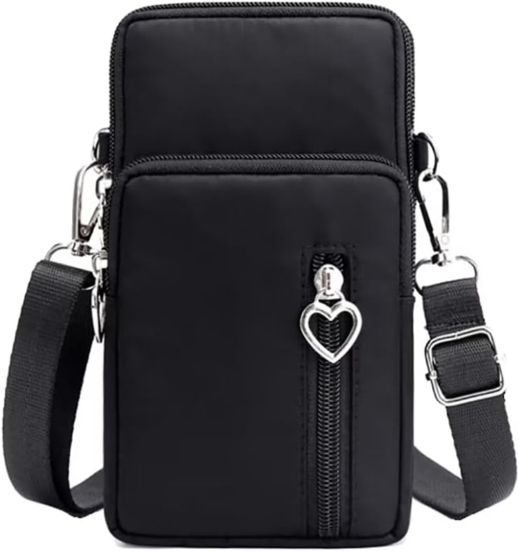 Cell Phone Bag Water Resistant Crossbody Travel Purse Sport Arm Bag Wallet Mini Shoulder Handbag with Adjustable Strap
