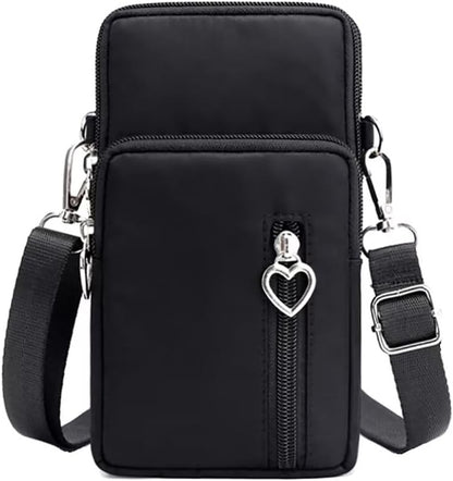 Cell Phone Bag Water Resistant Crossbody Travel Purse Sport Arm Bag Wallet Mini Shoulder Handbag with Adjustable Strap