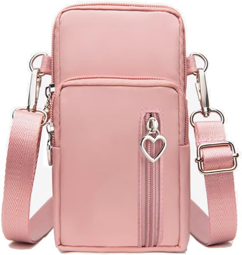 Cell Phone Bag Water Resistant Crossbody Travel Purse Sport Arm Bag Wallet Mini Shoulder Handbag with Adjustable Strap
