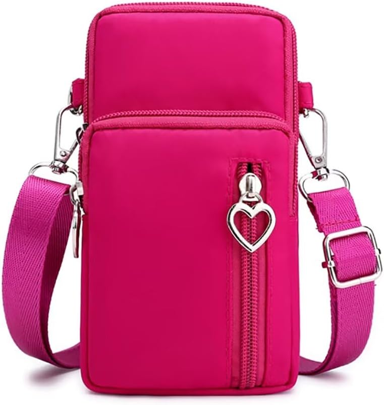 Cell Phone Bag Water Resistant Crossbody Travel Purse Sport Arm Bag Wallet Mini Shoulder Handbag with Adjustable Strap