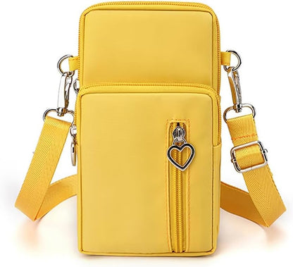 Cell Phone Bag Water Resistant Crossbody Travel Purse Sport Arm Bag Wallet Mini Shoulder Handbag with Adjustable Strap