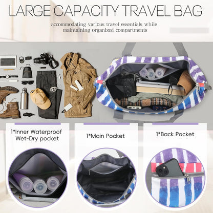 Duffel Bag with Wheels - Rolling Foldable Expandable Duffle Bag with Wheels for Travel, Rolling Luggage Carry On Bag with Wheels, Large Rolling Backpack Weekend Bags for Men Women (Black)