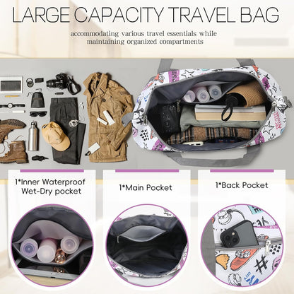 Duffel Bag with Wheels - Rolling Foldable Expandable Duffle Bag with Wheels for Travel, Rolling Luggage Carry On Bag with Wheels, Large Rolling Backpack Weekend Bags for Men Women (Black)