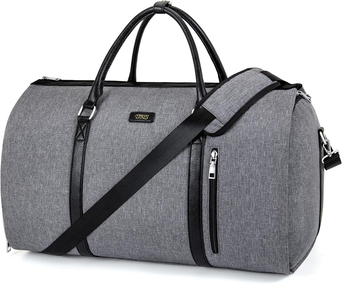 Convertible 2-in-1 Garment Bags for Travel, 50L Carry On Garment Duffle Bag With Shoe Compartment Large Weekender Bag for Women Men Hanging Suitcase Suit Travel Duffel Overnight Bags 4pcs Set