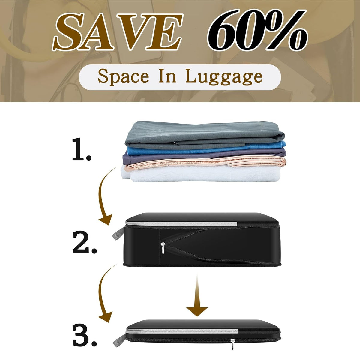 6 Pcs Large Ultralight Compression Packing Cubes for Travel 17.3 x 12.6'' XL Large Expandable Luggage Storage Organizers for Save Space Family Long Trips (Blue)