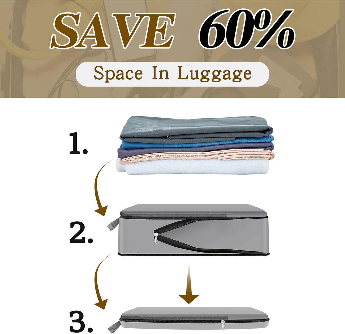 6 Pcs Large Ultralight Compression Packing Cubes for Travel 17.3 x 12.6'' XL Large Expandable Luggage Storage Organizers for Save Space Family Long Trips (Blue)