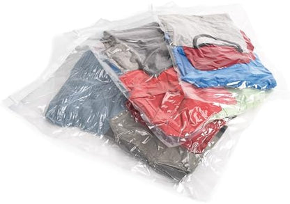 Compression Packing Bags, Clear, 12-Piece Kit (2-Pouch/4-Carry-On/4-Large/2-X-Large
