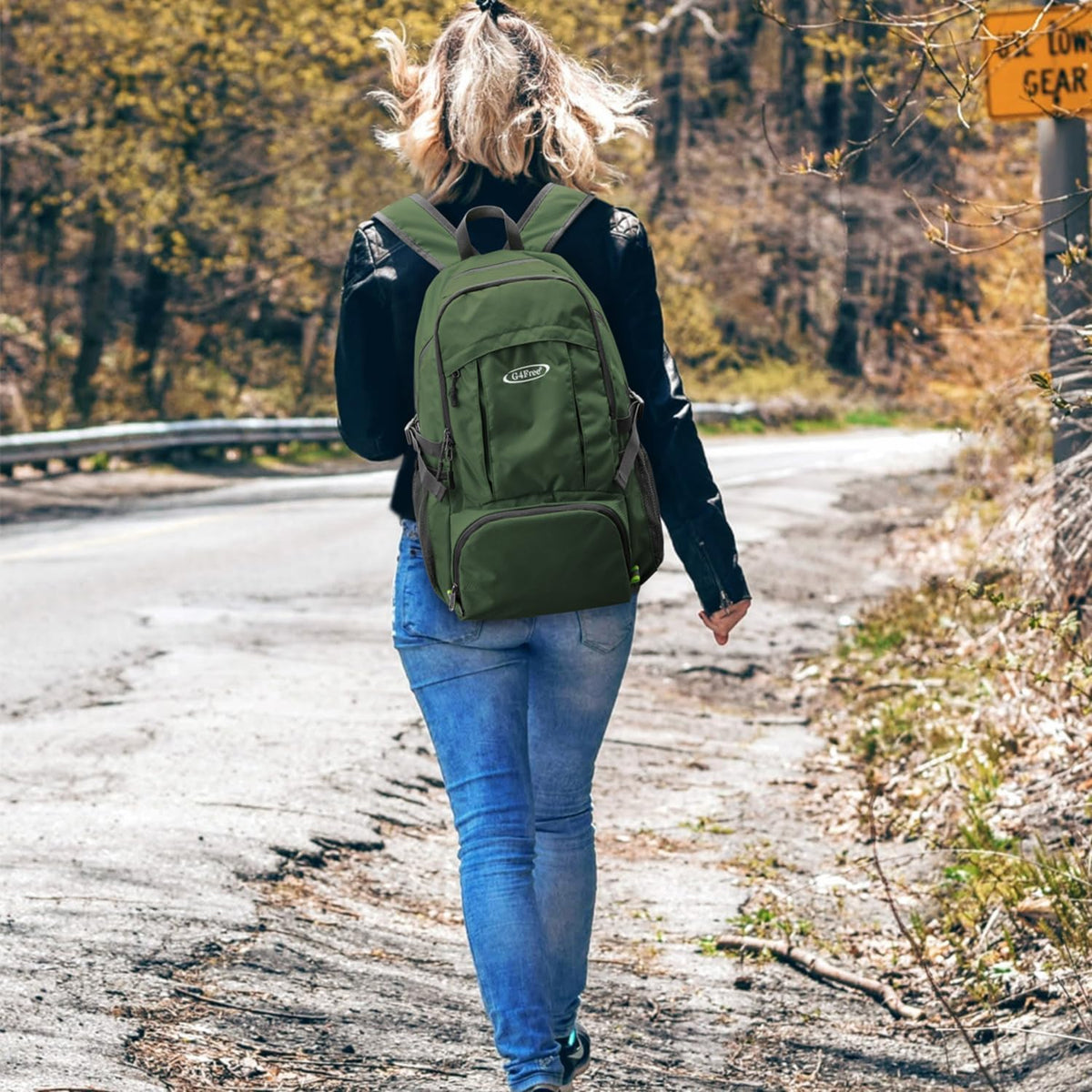 40L Lightweight Packable Hiking Backpack, Waterproof Travel Daypack | Water-Resistant Polyamide, Size: 18.9*12.9*9.4inch(L*W*H), 100% Waterproof Wet Pocket, Travel, Climbing, swimming (Blue)