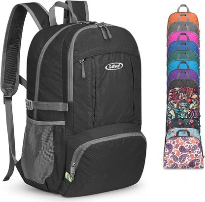 40L Lightweight Packable Hiking Backpack, Waterproof Travel Daypack | Water-Resistant Polyamide, Size: 18.9*12.9*9.4inch(L*W*H), 100% Waterproof Wet Pocket, Travel, Climbing, swimming (Blue)