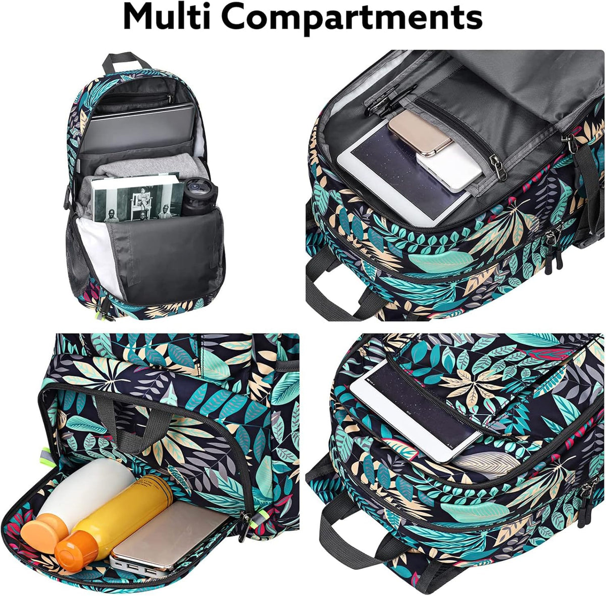 40L Lightweight Packable Hiking Backpack, Waterproof Travel Daypack | Water-Resistant Polyamide, Size: 18.9*12.9*9.4inch(L*W*H), 100% Waterproof Wet Pocket, Travel, Climbing, swimming (Blue)