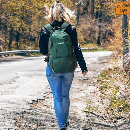 40L Lightweight Packable Hiking Backpack, Waterproof Travel Daypack | Water-Resistant Polyamide, Size: 18.9*12.9*9.4inch(L*W*H), 100% Waterproof Wet Pocket, Travel, Climbing, swimming (Blue)