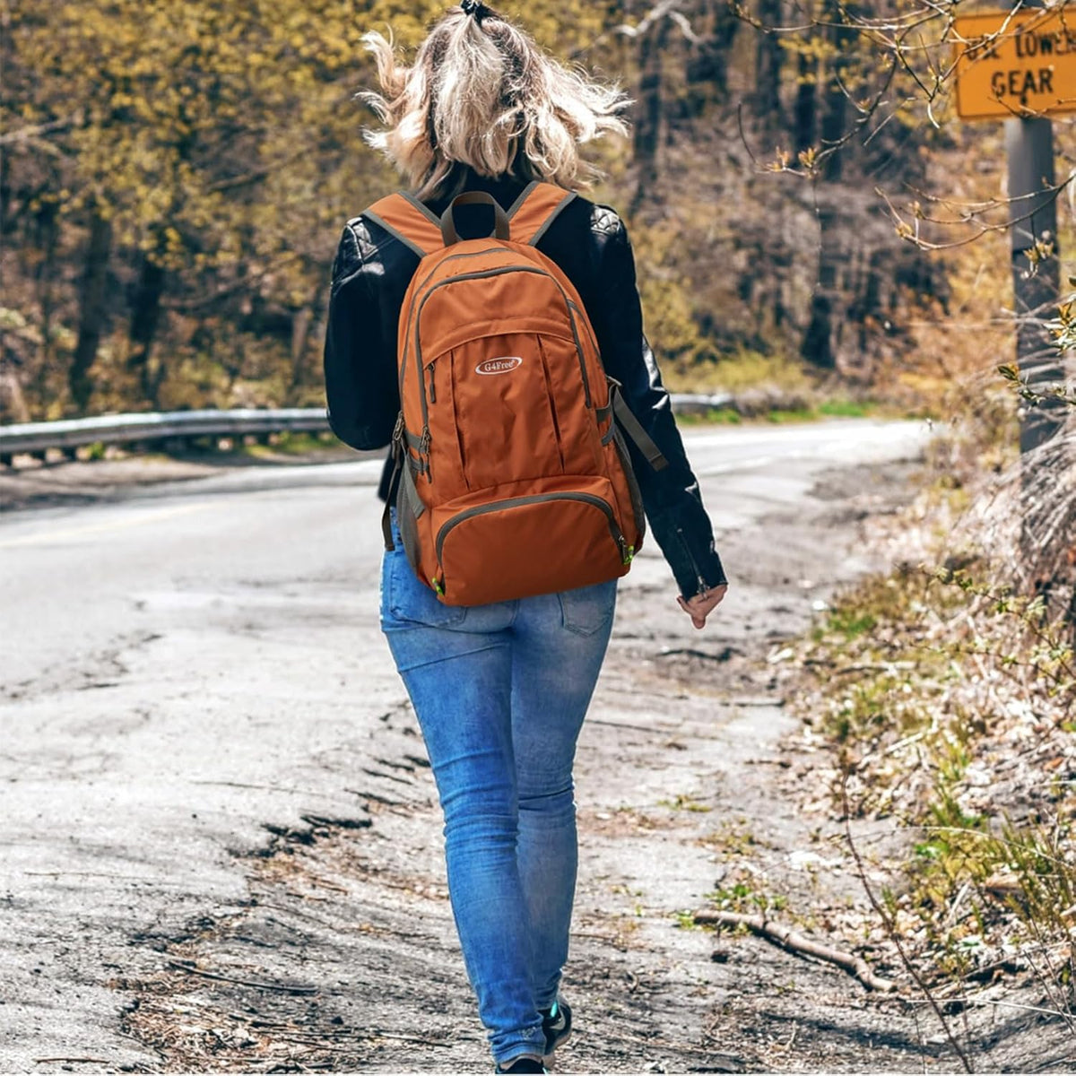 40L Lightweight Packable Hiking Backpack, Waterproof Travel Daypack | Water-Resistant Polyamide, Size: 18.9*12.9*9.4inch(L*W*H), 100% Waterproof Wet Pocket, Travel, Climbing, swimming (Blue)