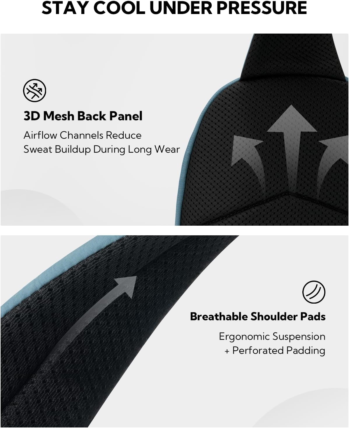 Small Crossbody Sling Backpack: RFID Blocking Anti Theft Sling Bag Travel Daypack Man Woman