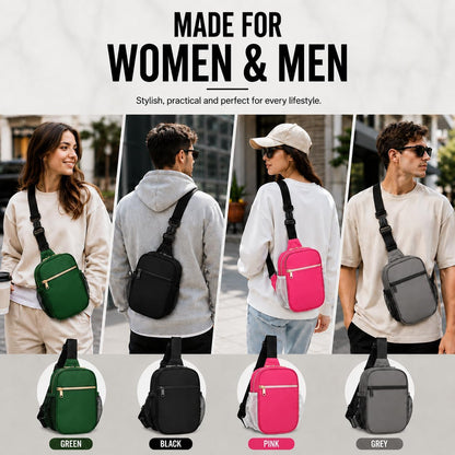 Anti Theft Crossbody Bags for Women & Men Sling Bag with RFID Blocking Travel Crossbody Bags for Women Crossbody Purse