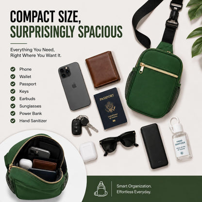 Anti Theft Crossbody Bags for Women & Men Sling Bag with RFID Blocking Travel Crossbody Bags for Women Crossbody Purse