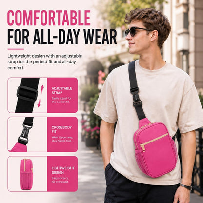Anti Theft Crossbody Bags for Women & Men Sling Bag with RFID Blocking Travel Crossbody Bags for Women Crossbody Purse