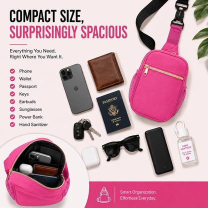 Anti Theft Crossbody Bags for Women & Men Sling Bag with RFID Blocking Travel Crossbody Bags for Women Crossbody Purse