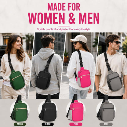 Anti Theft Crossbody Bags for Women & Men Sling Bag with RFID Blocking Travel Crossbody Bags for Women Crossbody Purse