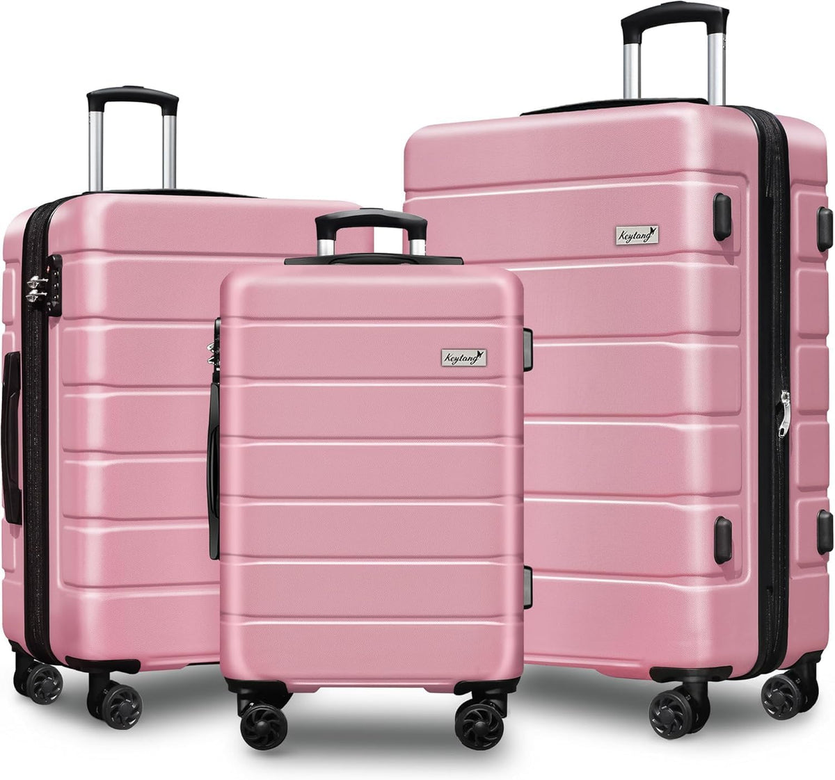 Explorer 20 Inch Carry On - Hardshell Suitcases with Front Pocket, Blue