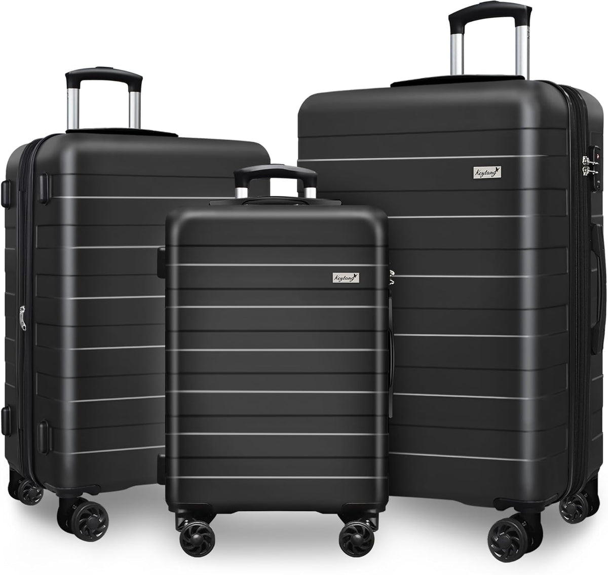 Explorer 20 Inch Carry On - Hardshell Suitcases with Front Pocket, Blue