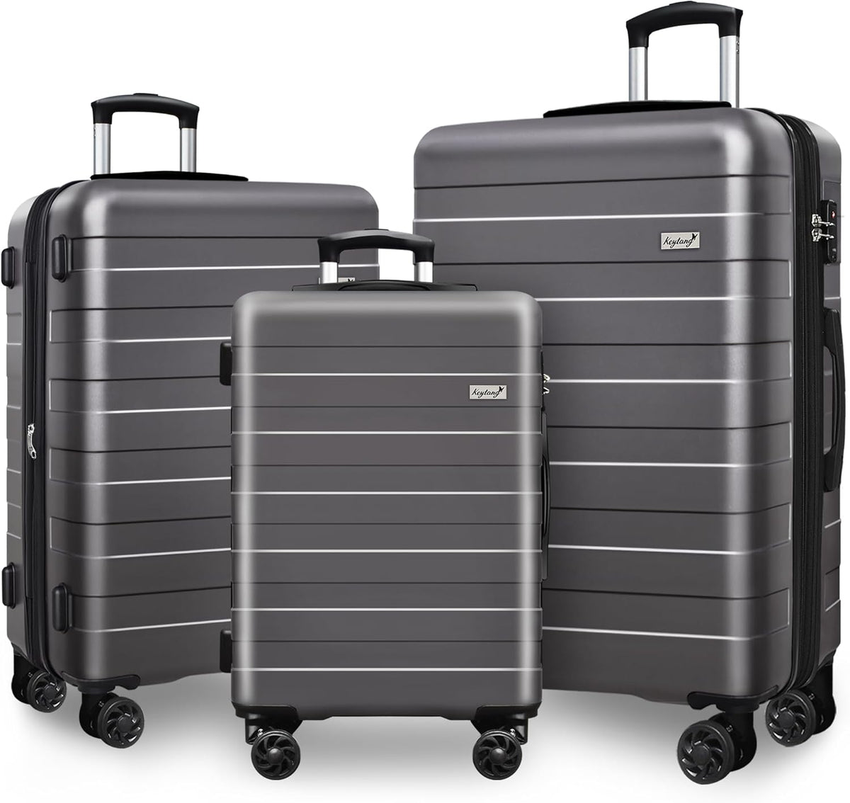 Explorer 20 Inch Carry On - Hardshell Suitcases with Front Pocket, Blue