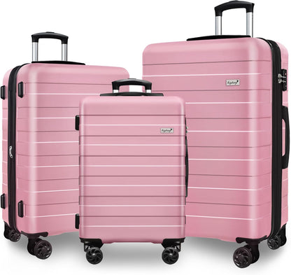 Explorer 20 Inch Carry On - Hardshell Suitcases with Front Pocket, Blue