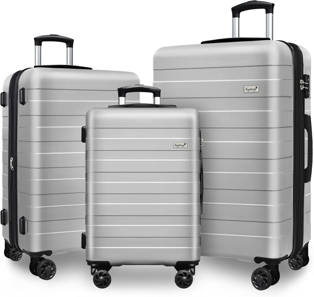 Explorer 20 Inch Carry On - Hardshell Suitcases with Front Pocket, Blue