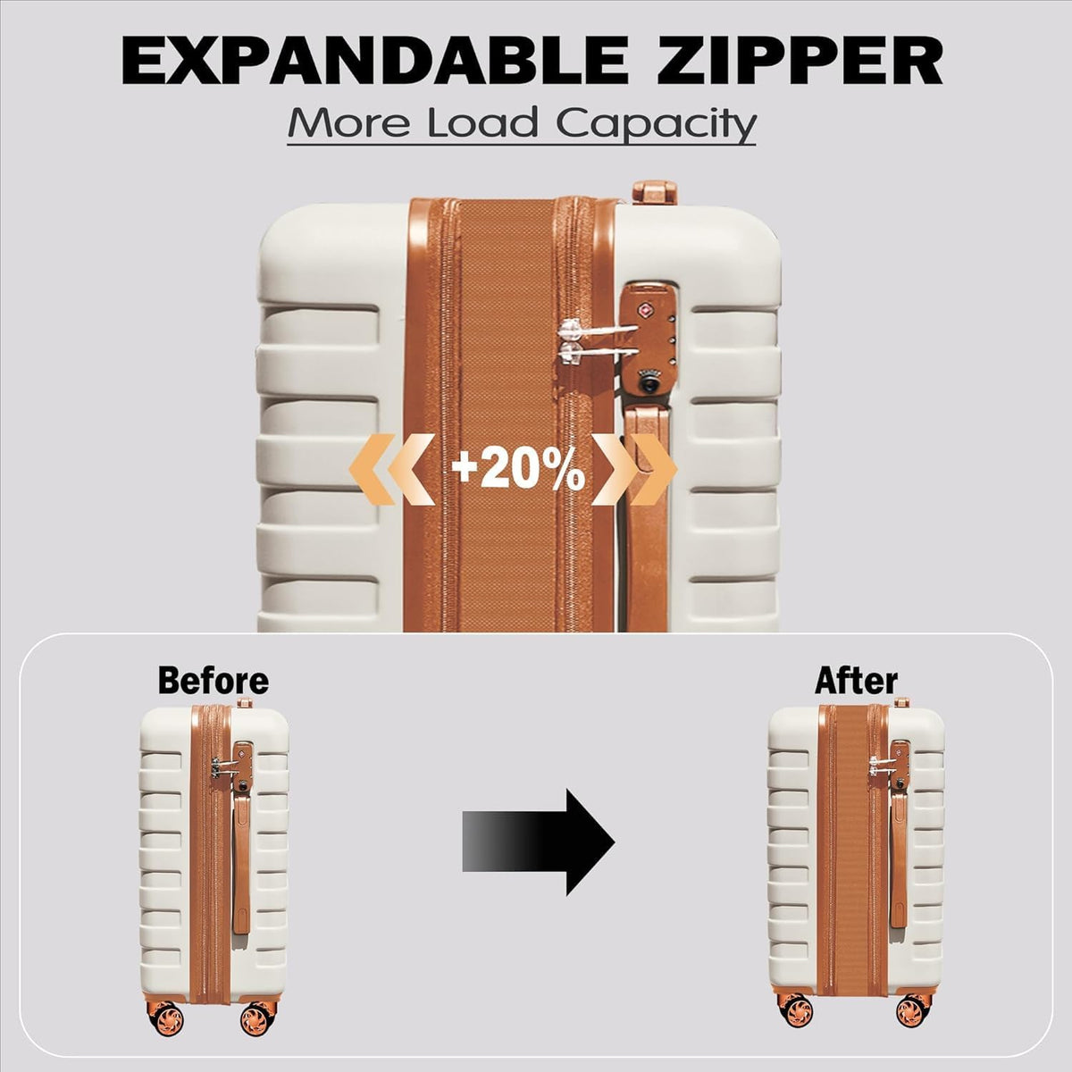 Explorer 20 Inch Carry On - Hardshell Suitcases with Front Pocket, Blue