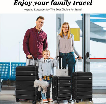 Explorer 20 Inch Carry On - Hardshell Suitcases with Front Pocket, Blue